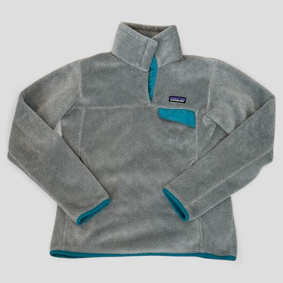 Patagonia Women's 1/4 Snap Jacket Fleece Re-Tool Snap-T Pullover Pockets Size Sm - Picture 1 of 9